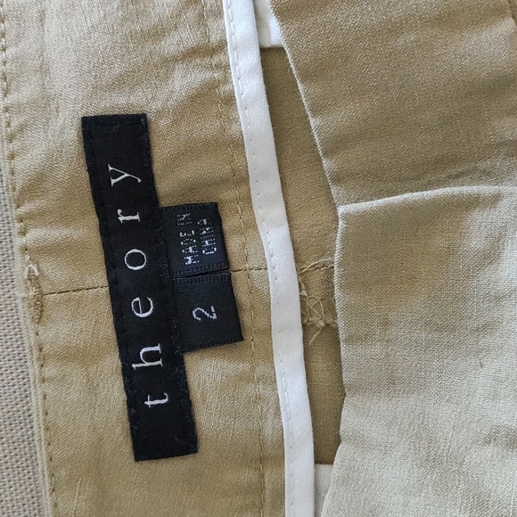 Theory linen capri pants - Picture 2 of 4